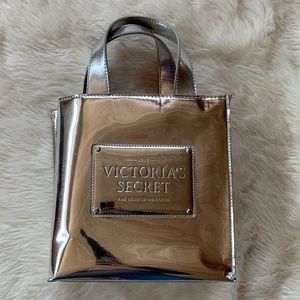 Silver Victoria’s Secret tote